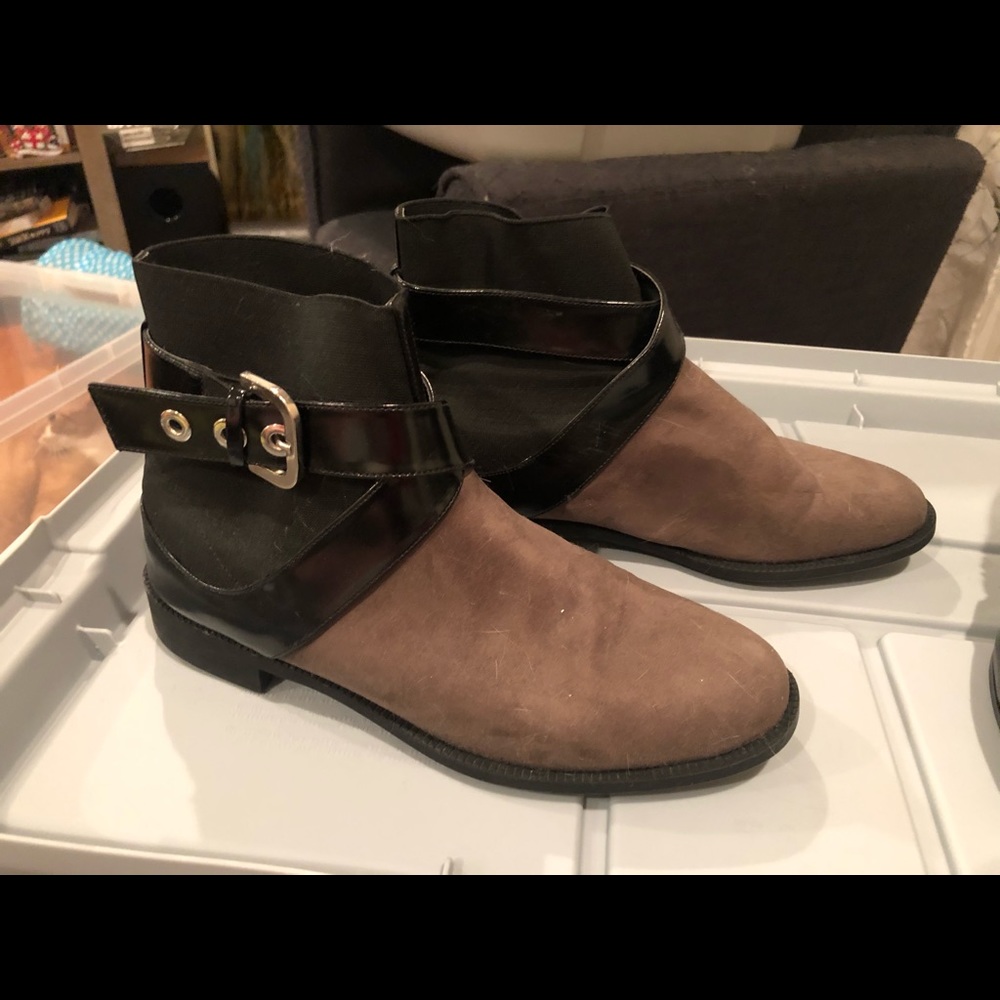 Zara Color Block brown & black boots